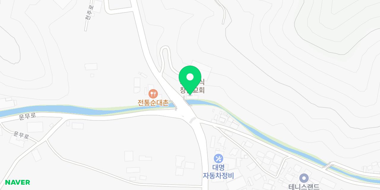 북면마산설렁탕 위치가 표시된 지도