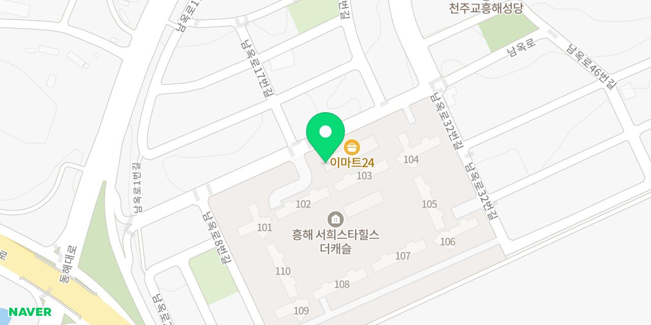 화천각 위치가 표시된 지도