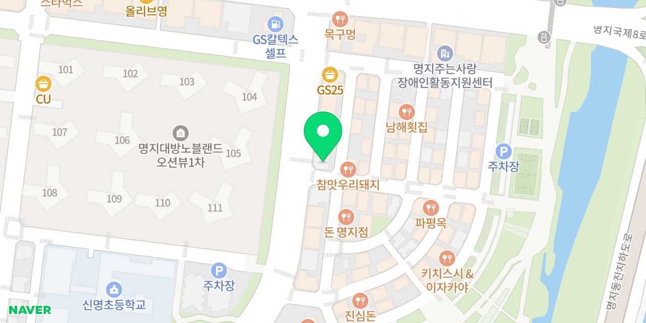 Map showing where Dolsoe Sutbul Galbi, Myeongji-bonjeom is