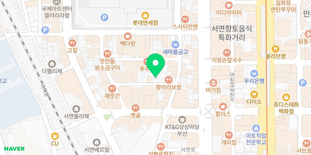 문화양곱창 위치가 표시된 지도