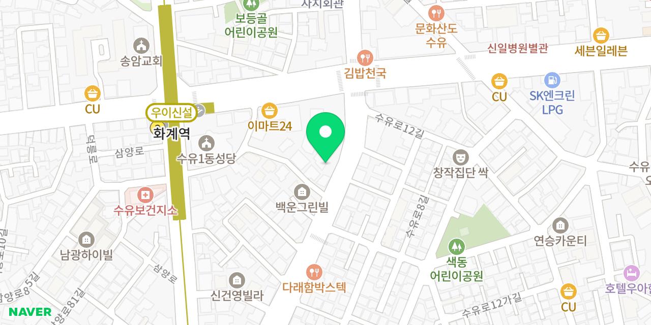 Map showing where Yukgaecheonwang Suyu-bonjeom is