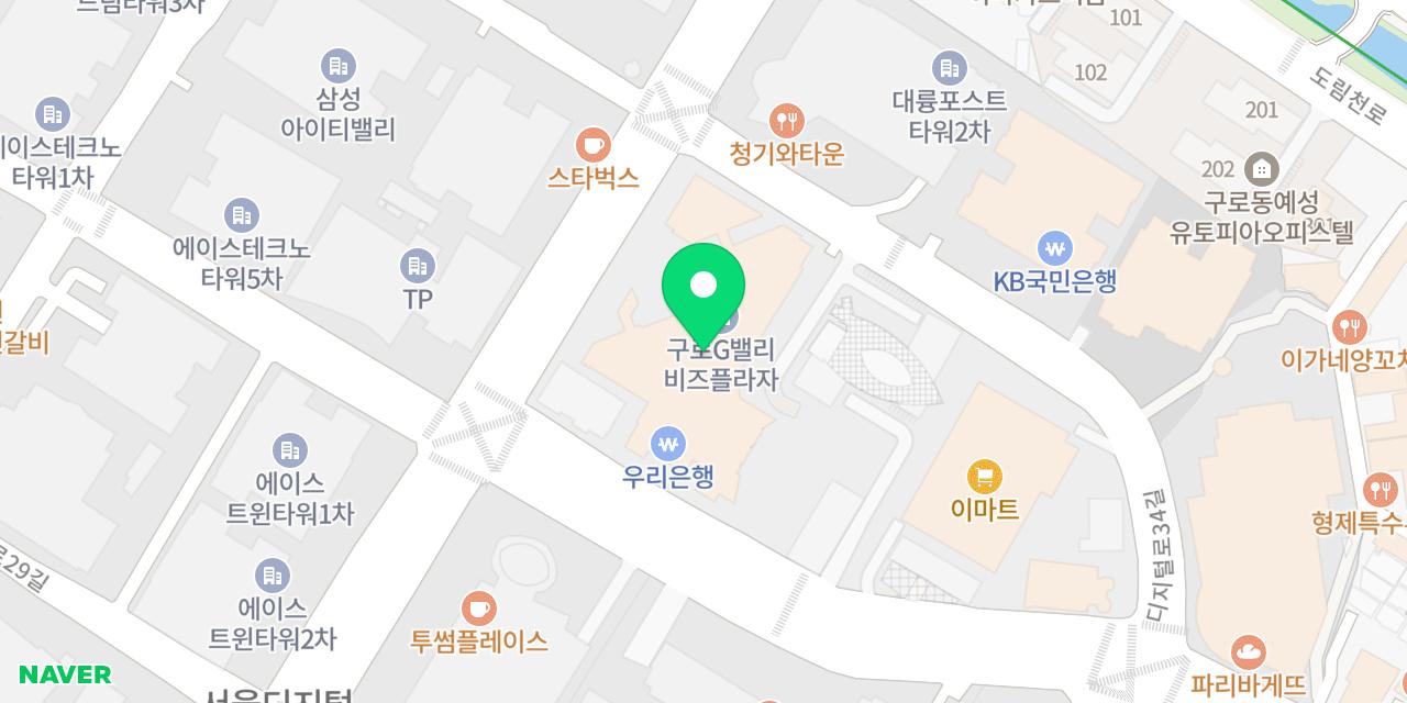 Map showing where Jeongbak Fish House is