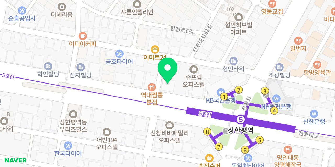 Map showing where Yangchonri Jangan is