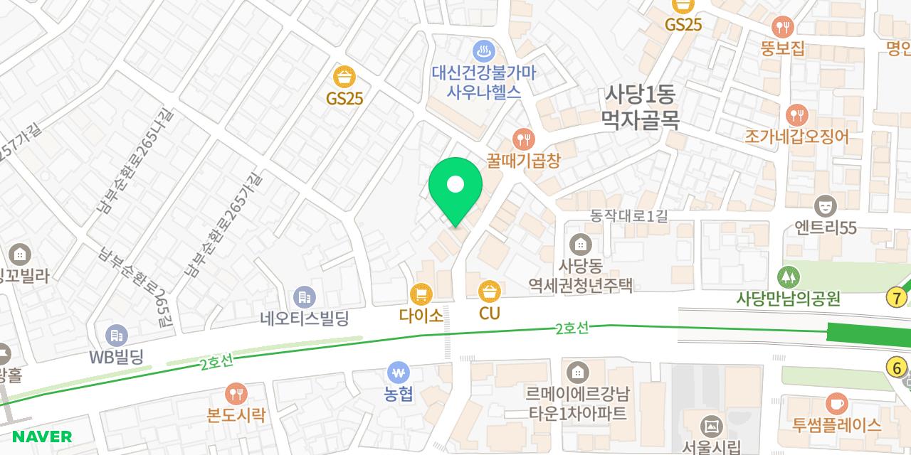 Map showing where Yubok Kalguksu Sadang is