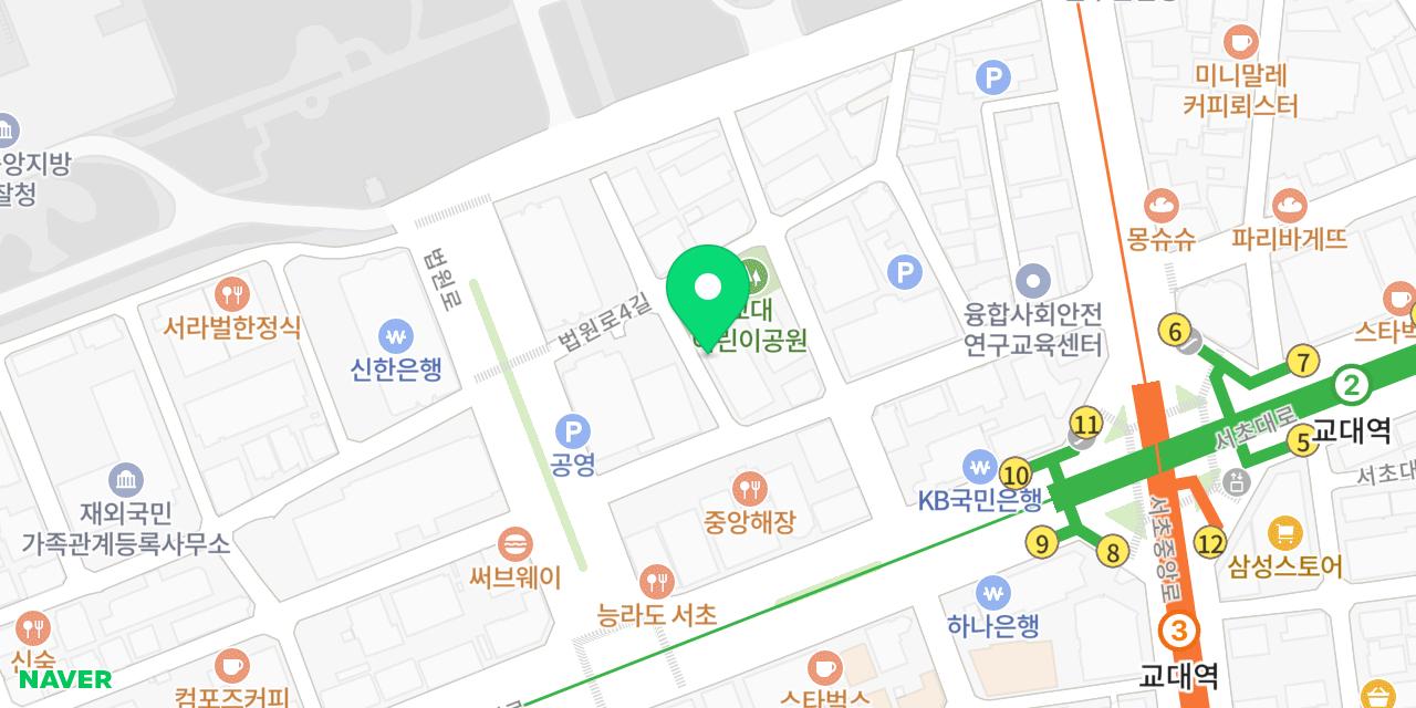 Map showing where COSMIC SEOUL is