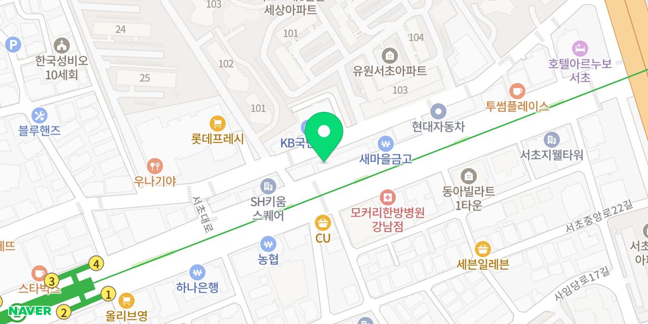 Map showing where Jongno Gimbap Gyodaeyeok-jeom is