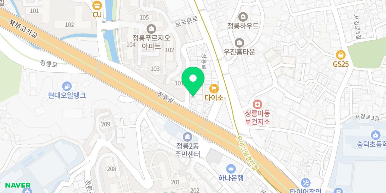 Map showing where Cheongsujang is