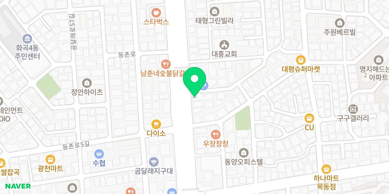 Map showing where Chamsut Hanu Cheonguk Mokdong is
