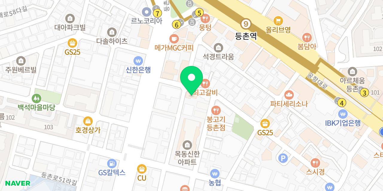 Map showing where Yukseon Pocha Deungchon-jeom is