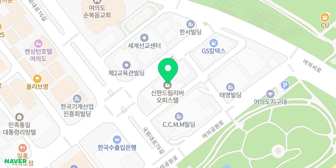 Map showing where Kusa Seoyeouido-jeom is