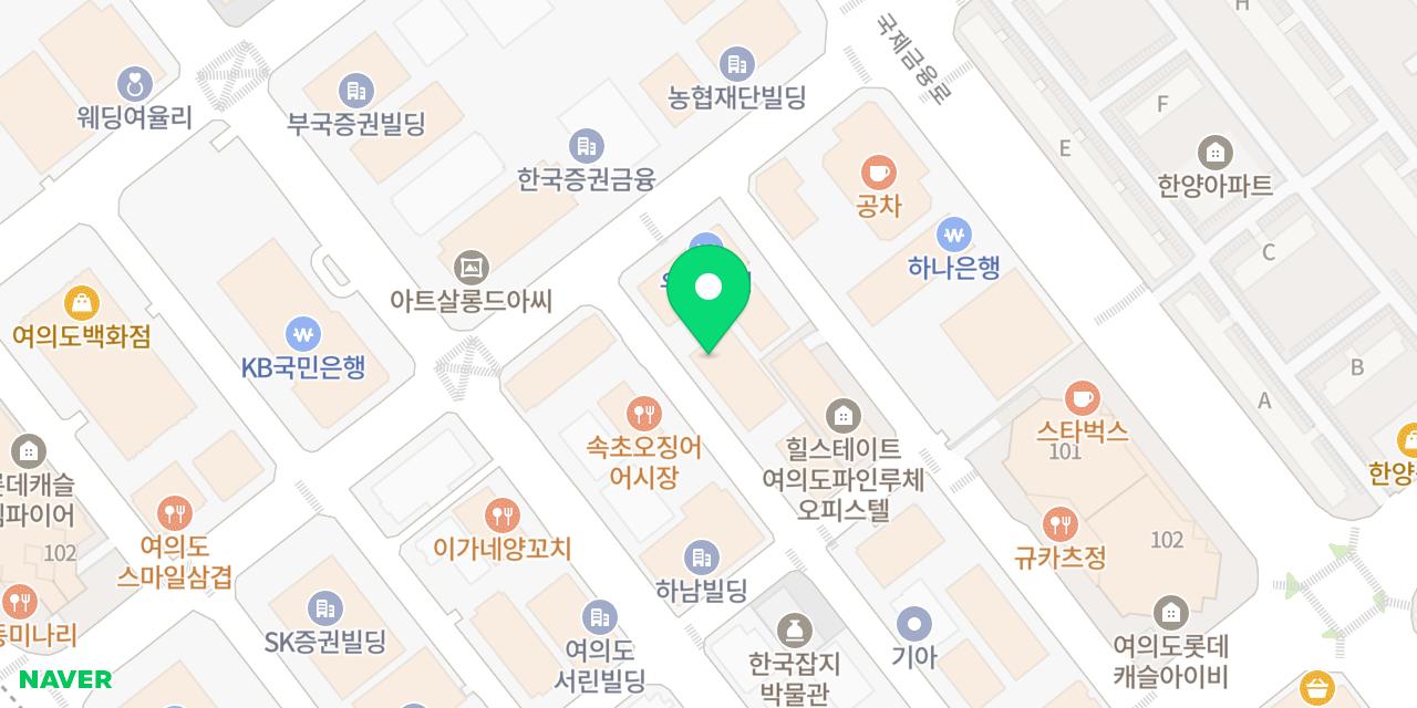 Map showing where Saraitne, Yeouido Jigyeong-1-hojeom is