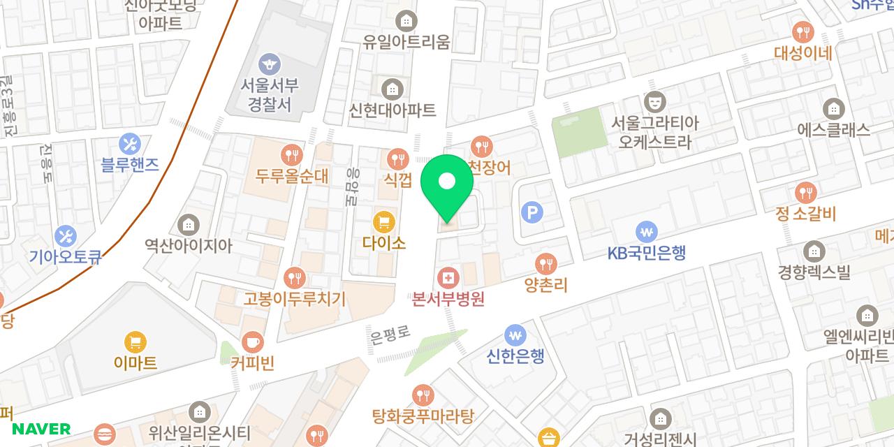 Map showing where Sunsak Gopchang Eungam-jeom is