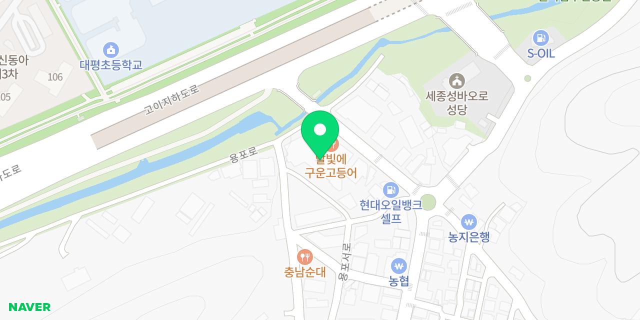 엠원업 스파 8층 매점 위치가 표시된 지도