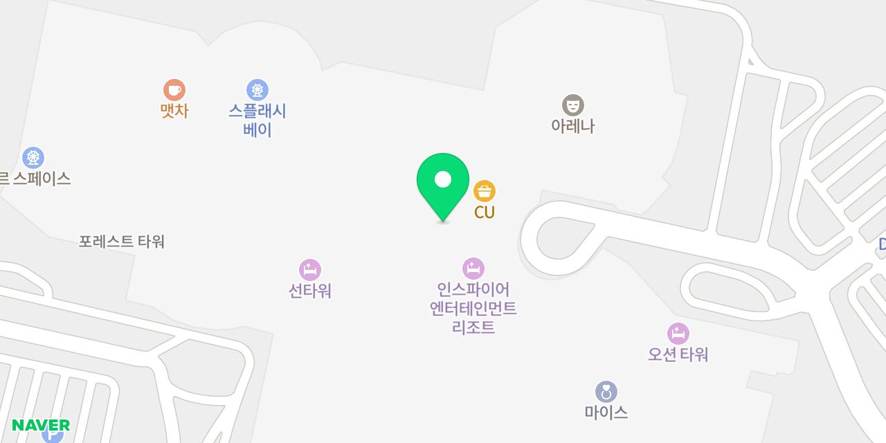 서울동 인스파이어리조트점 위치가 표시된 지도