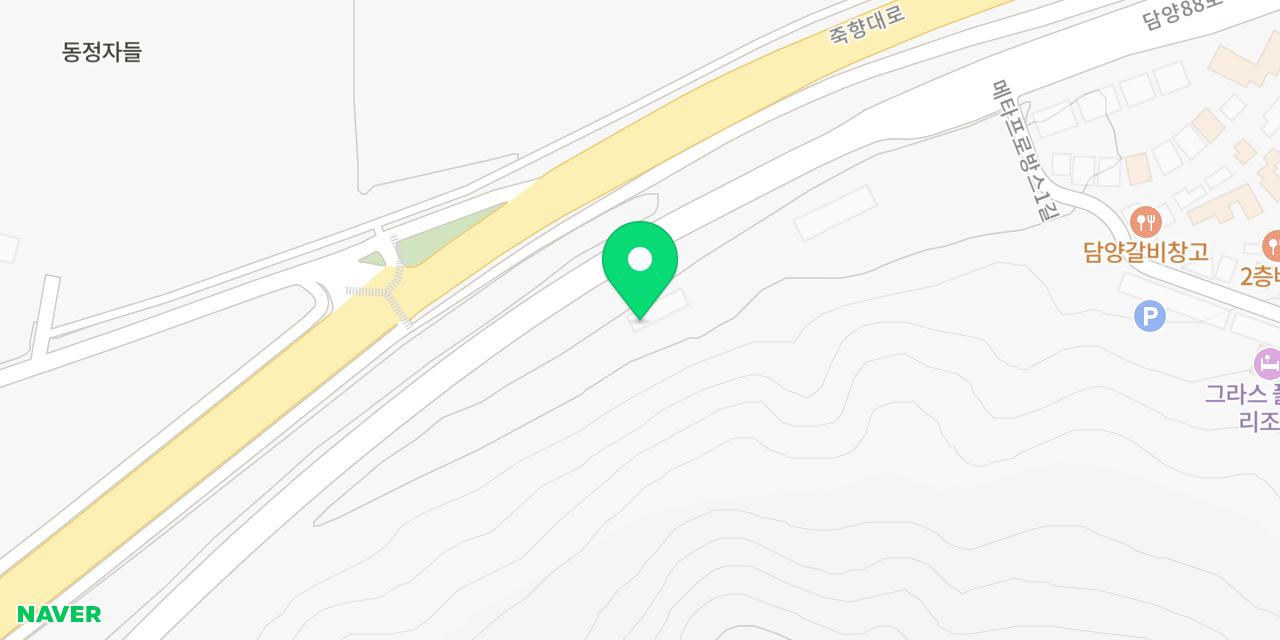 솔로투 담양점 위치가 표시된 지도