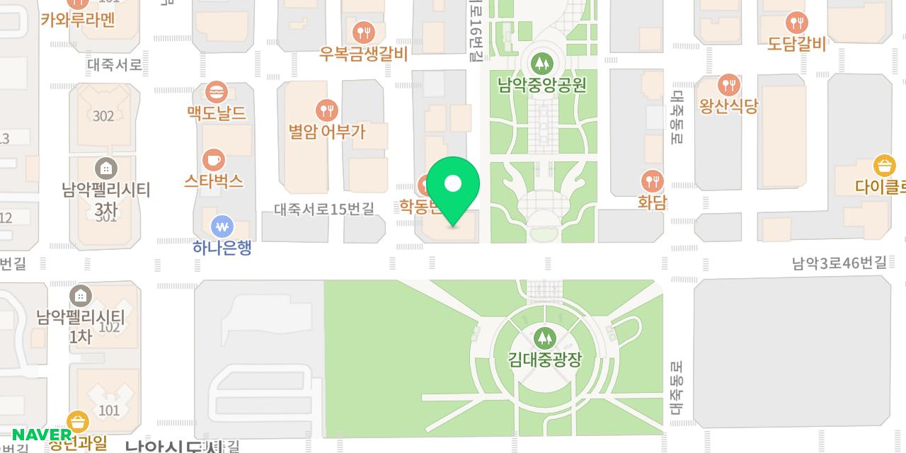 Map showing where Osteria Maeryo is