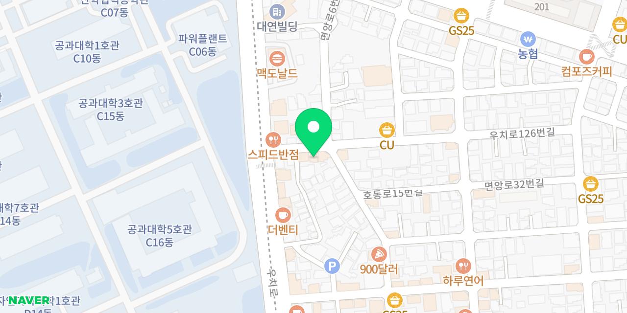 길성유부 위치가 표시된 지도