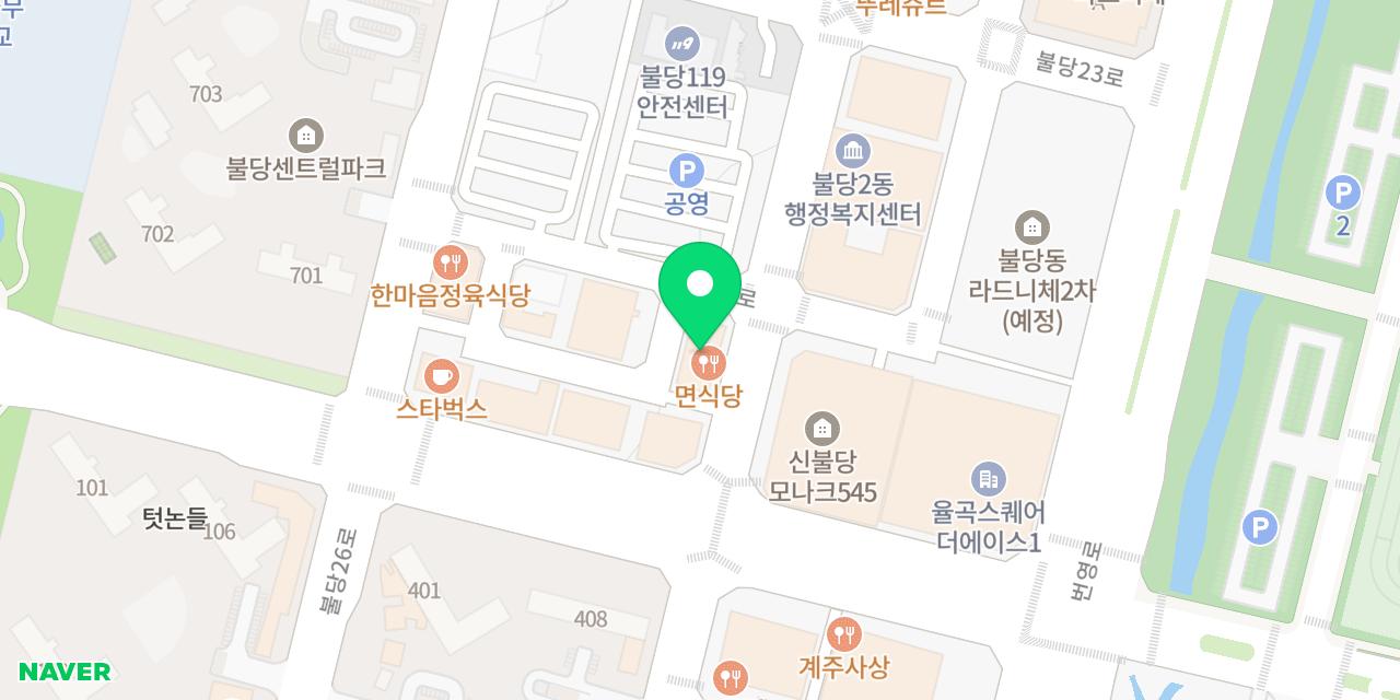 Map showing where Myeonsikdang Cheonan Buldang-jeom is
