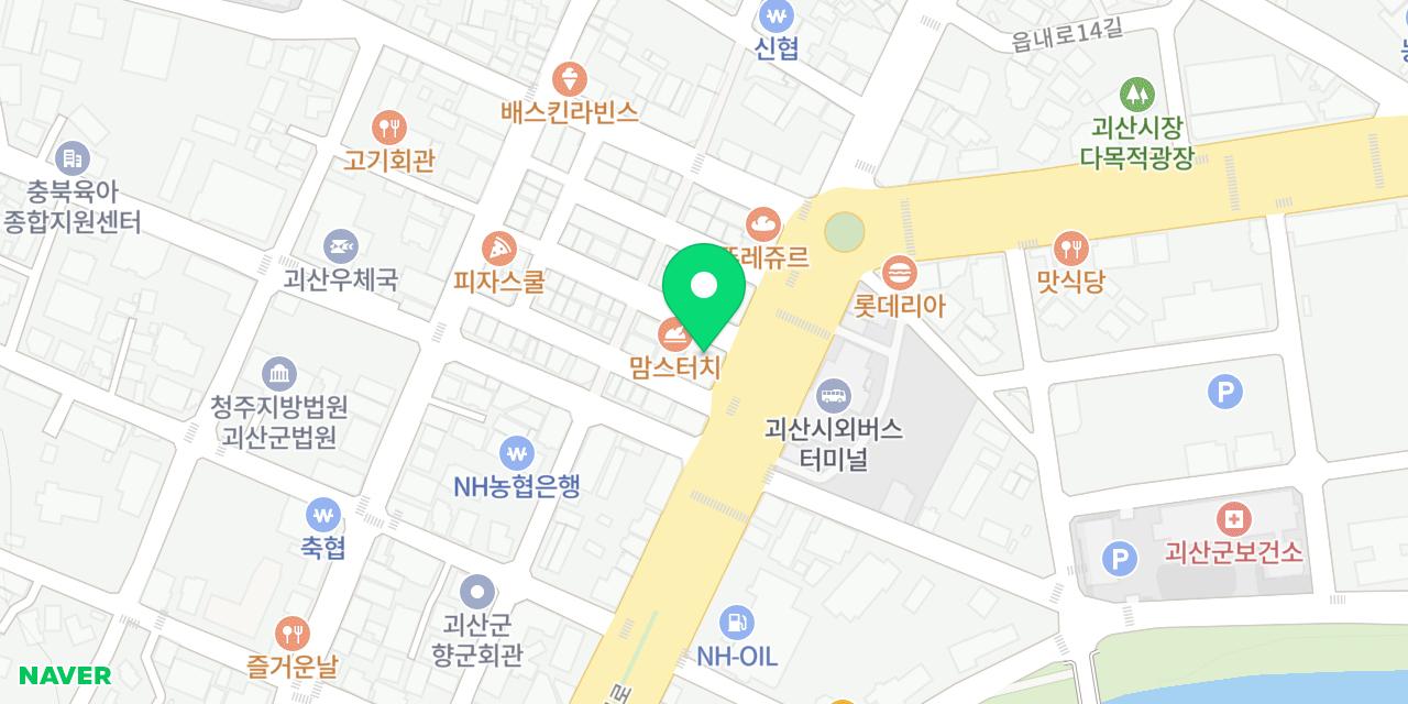 서울식당 위치가 표시된 지도