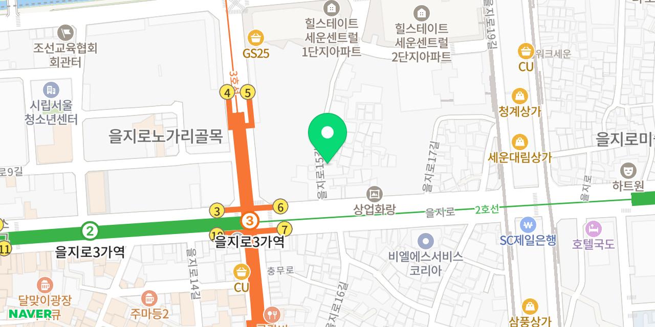 조선옥 위치가 표시된 지도