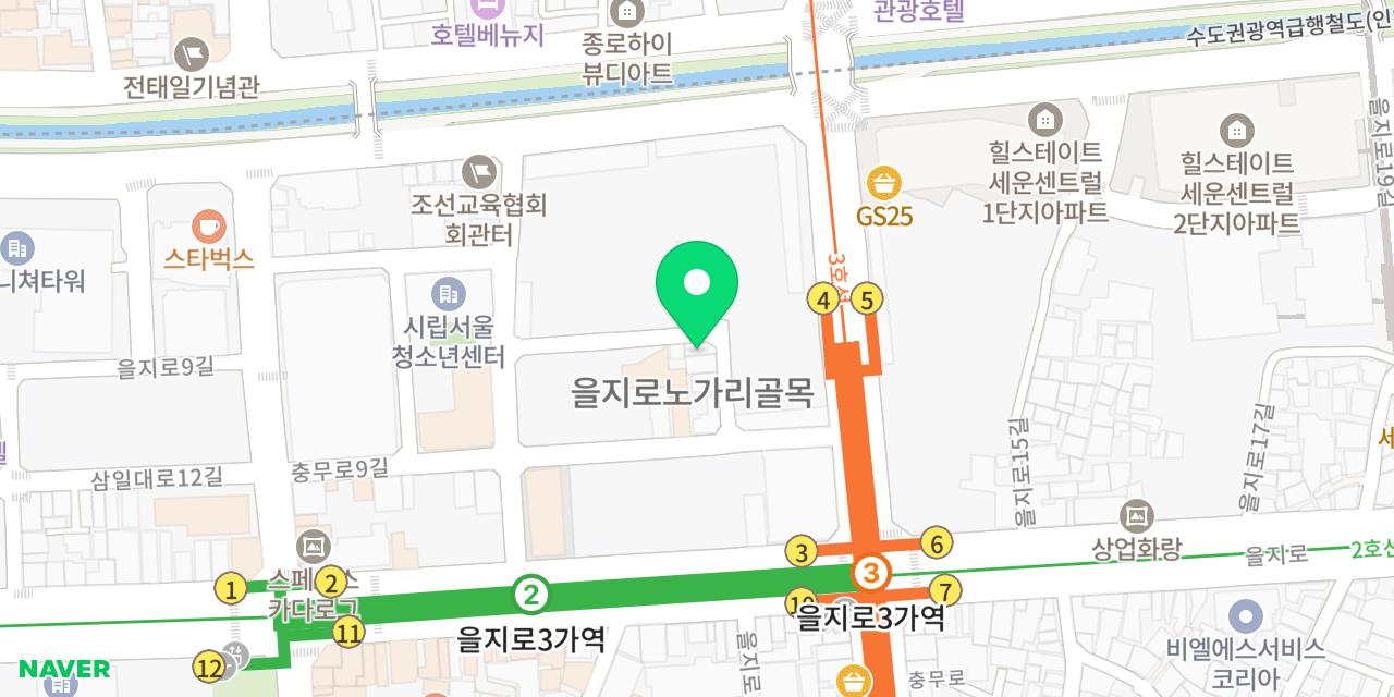 만선호프 노가리체인본점 위치가 표시된 지도