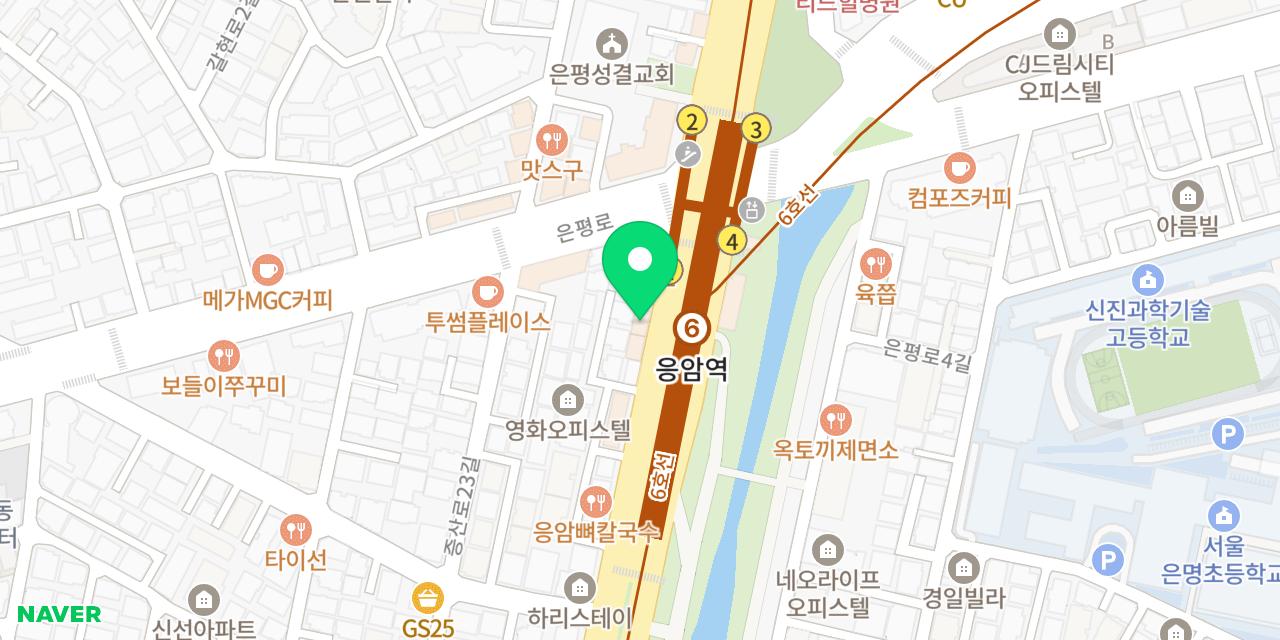 소비니식당 위치가 표시된 지도