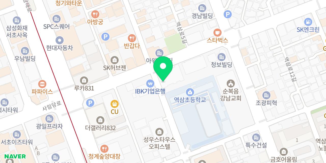 대려도 위치가 표시된 지도
