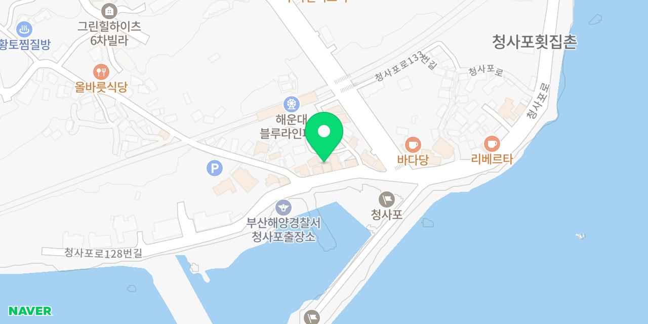 모리구이 음식점 위치가 표시된 지도
