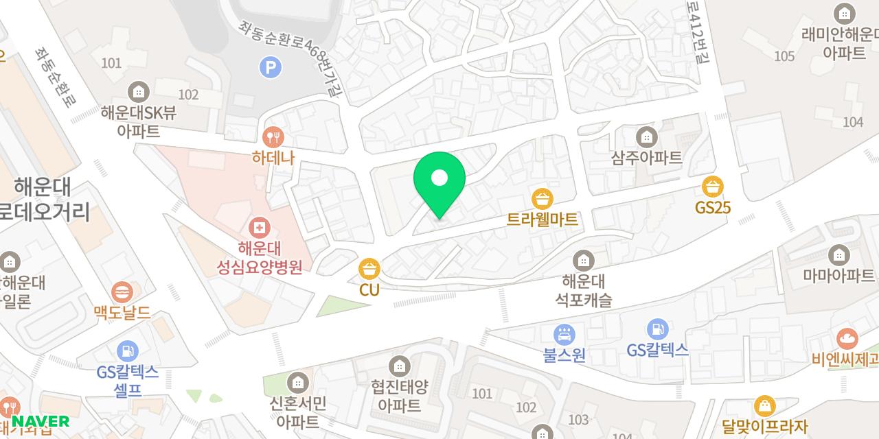 칭춘 위치가 표시된 지도