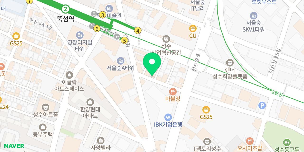메시 위치가 표시된 지도