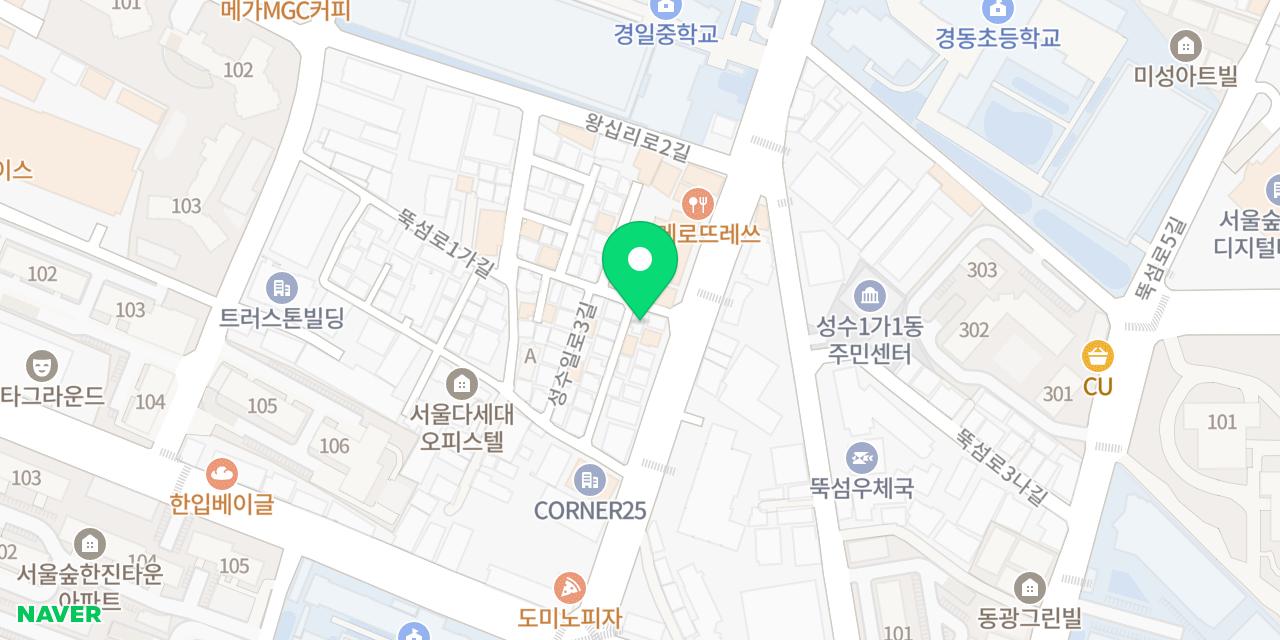 모리몰리 위치가 표시된 지도