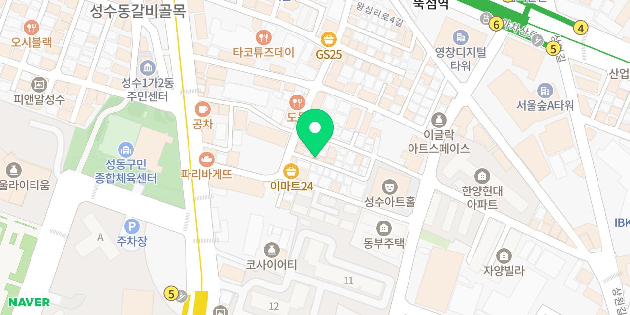 밤토리 위치가 표시된 지도