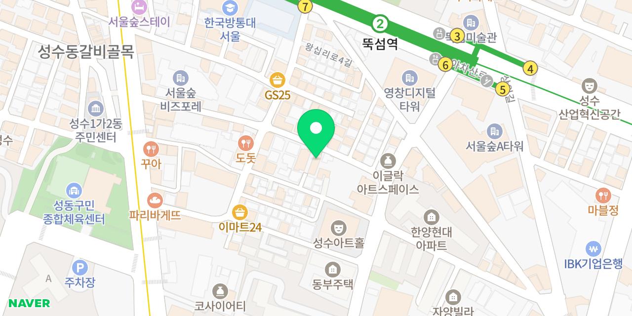 뱅인타코 위치가 표시된 지도