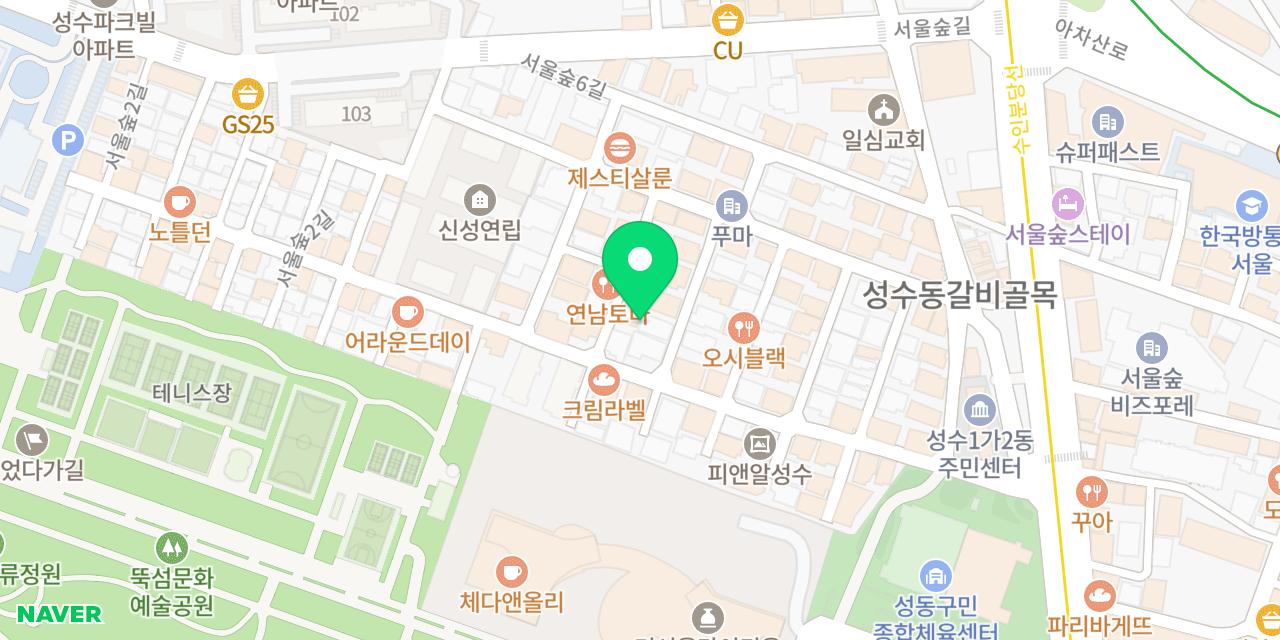 Map showing where Beurueori Eulreul Seoulsup is
