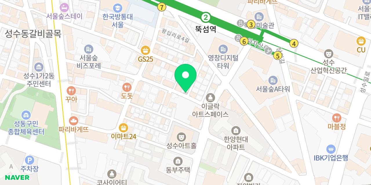 사이공센스 위치가 표시된 지도