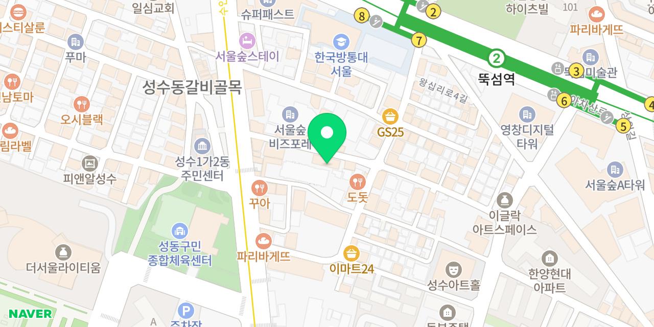 Map showing where Seoulsup Osam Bulgogi is