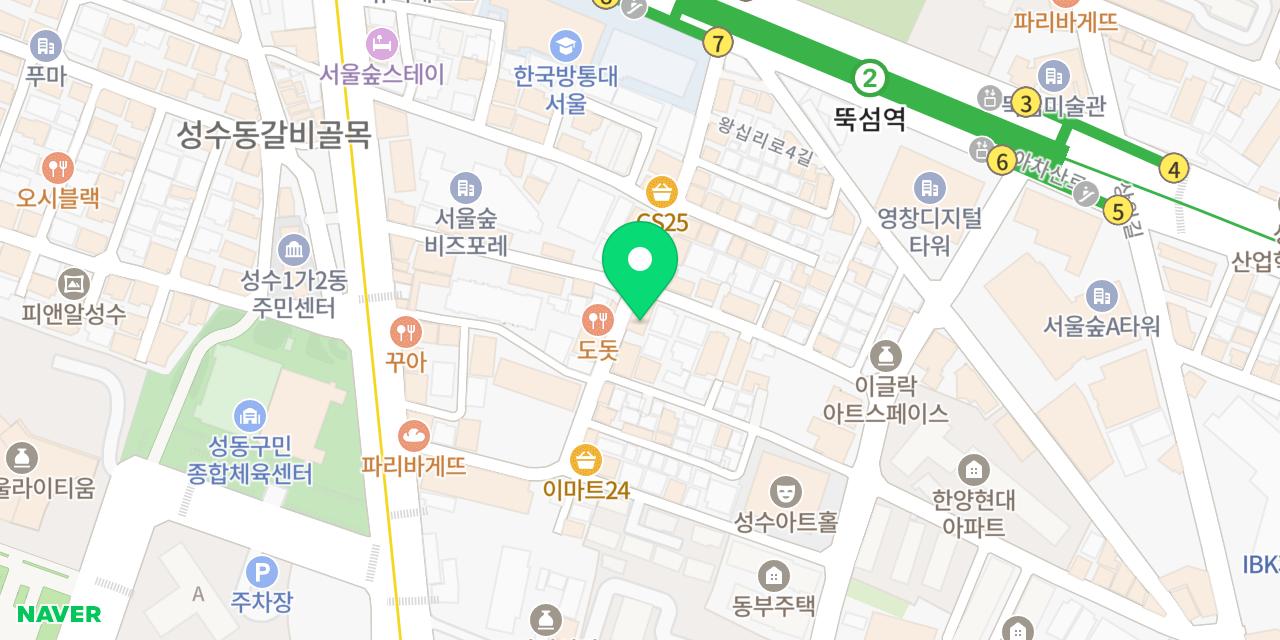 야몽야몽 위치가 표시된 지도