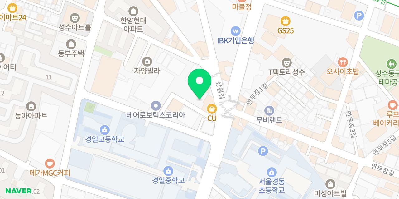 에이셉피자 위치가 표시된 지도