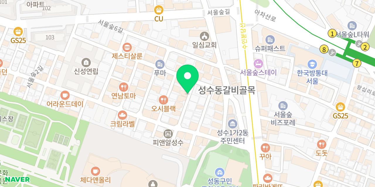 온량 위치가 표시된 지도