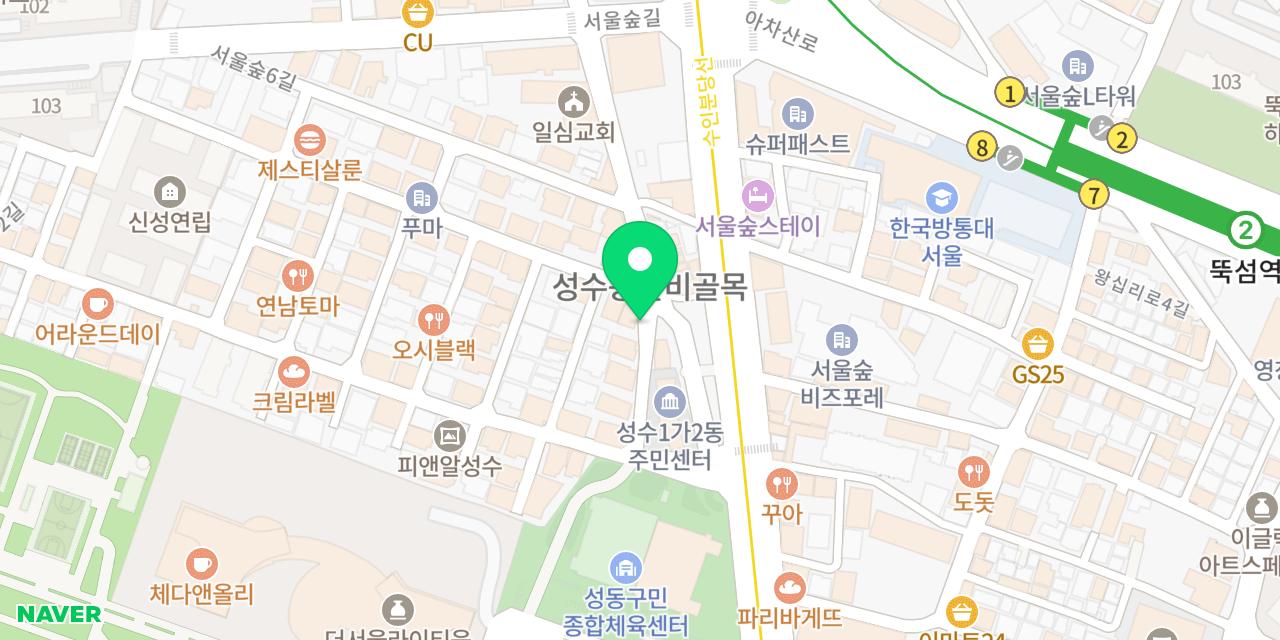 은준쌀국수 위치가 표시된 지도