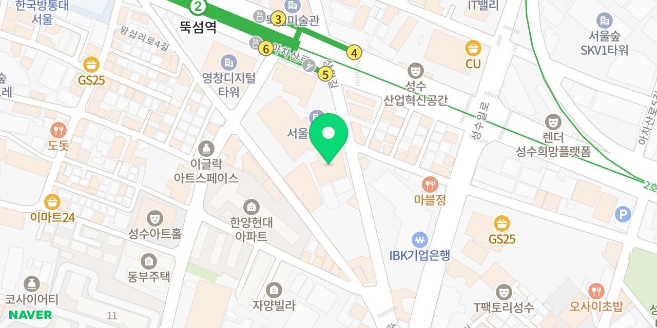 Map showing where Cheongdam Sundaeguk is