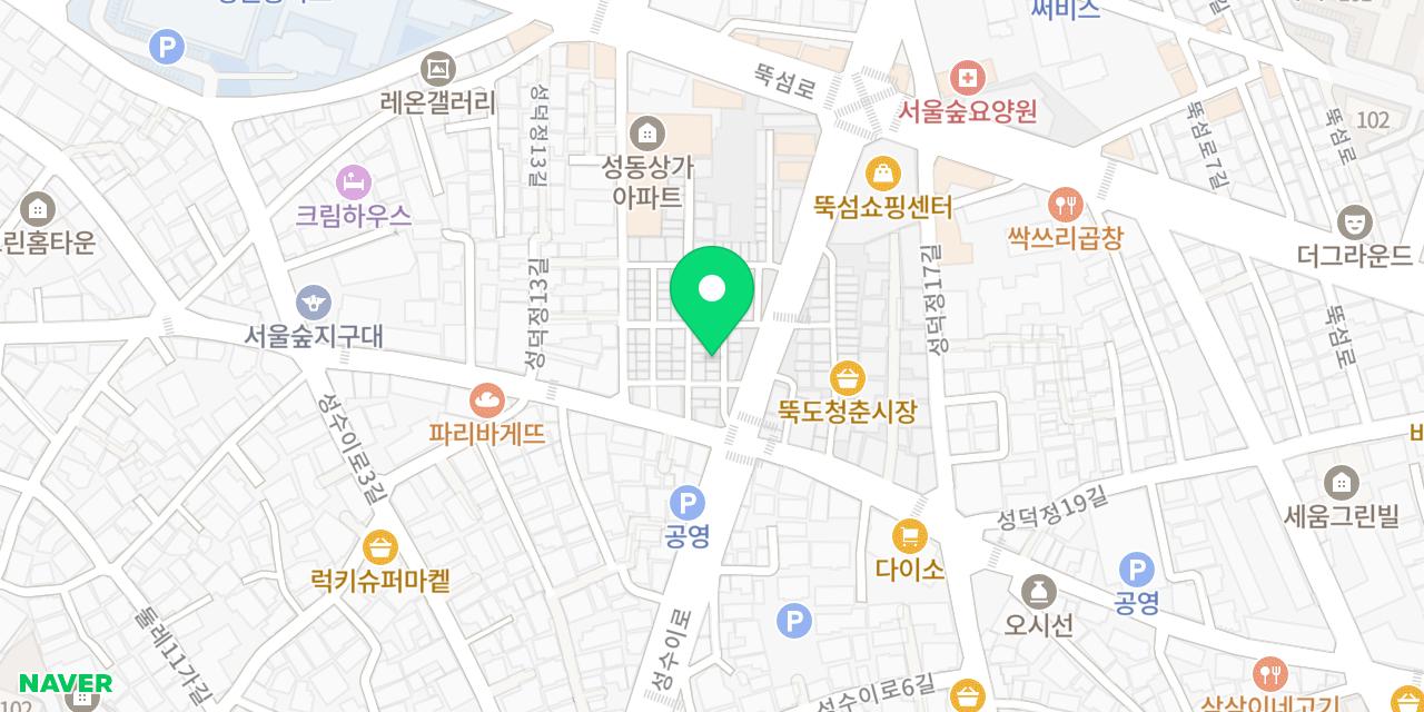 2002횟집 위치가 표시된 지도