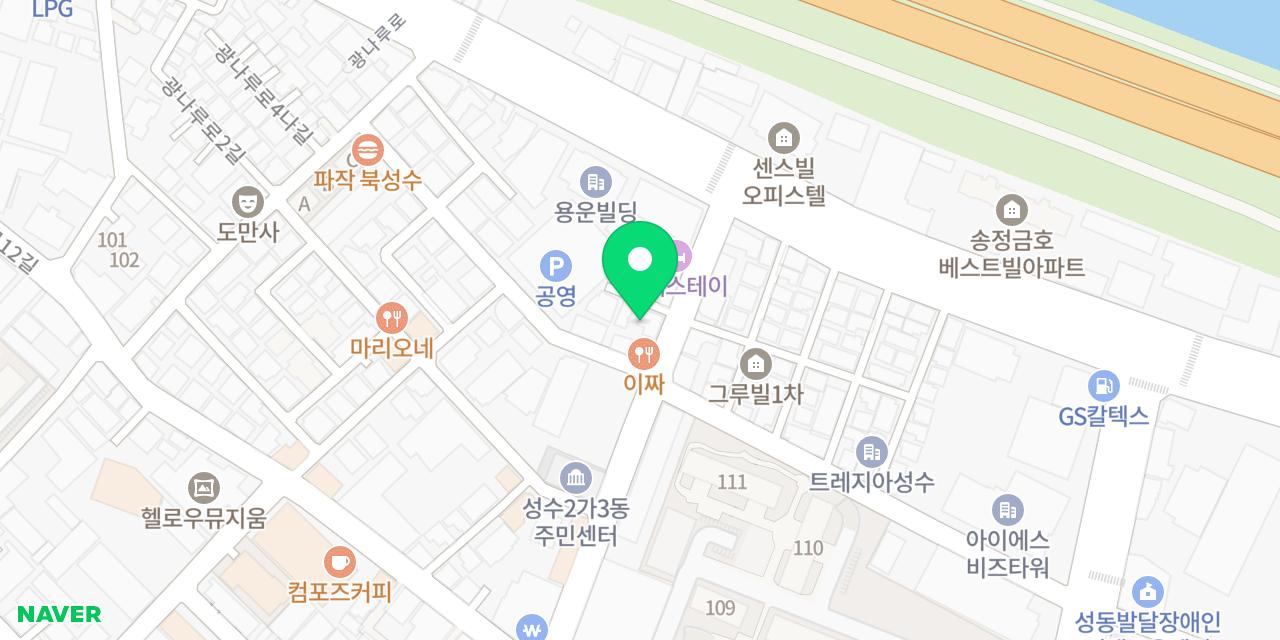 레드이즈미 위치가 표시된 지도
