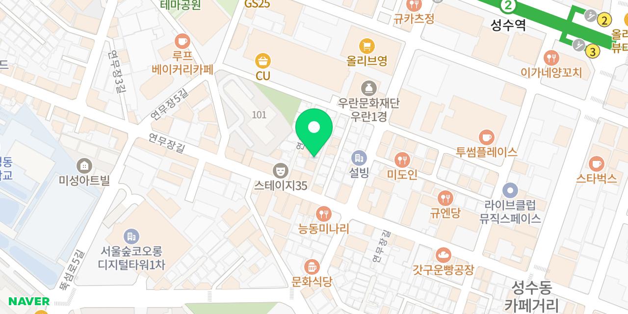 만두탕반 위치가 표시된 지도
