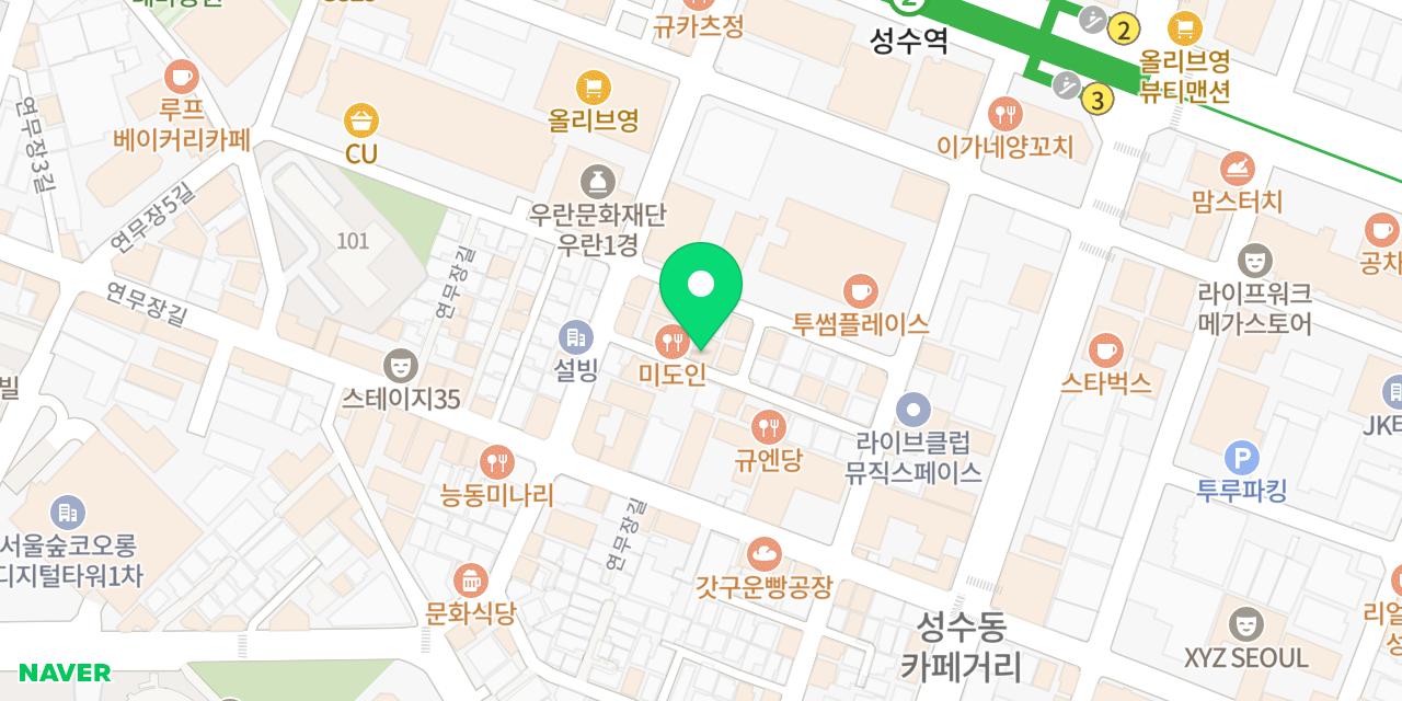 Map showing where MAISON SEONGSUDON is