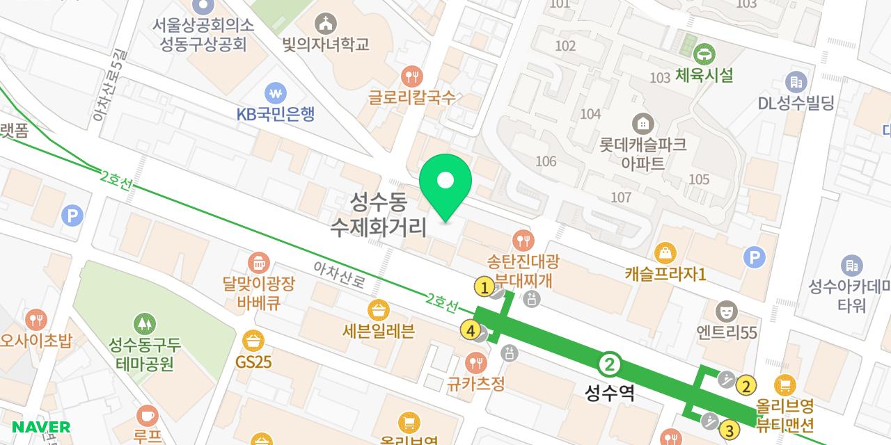 무근본 위치가 표시된 지도