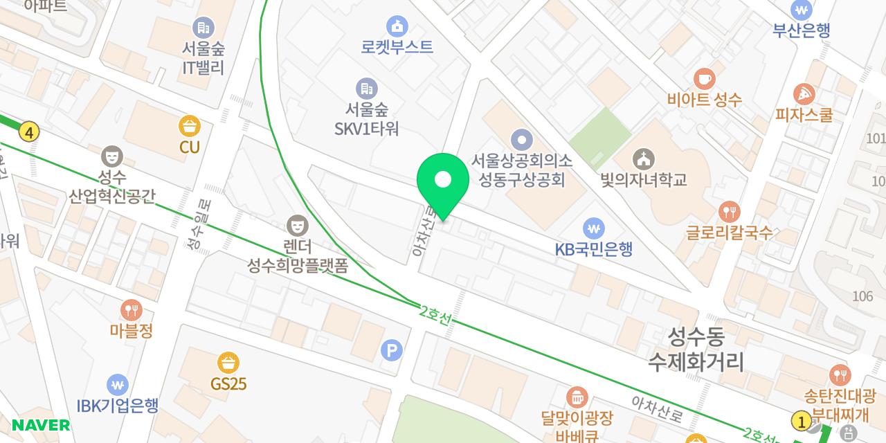 Map showing where Baekjeong Don Gongjang is