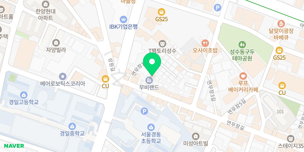 Map showing where Sinsa Sogopchang Seongsu-jeom is