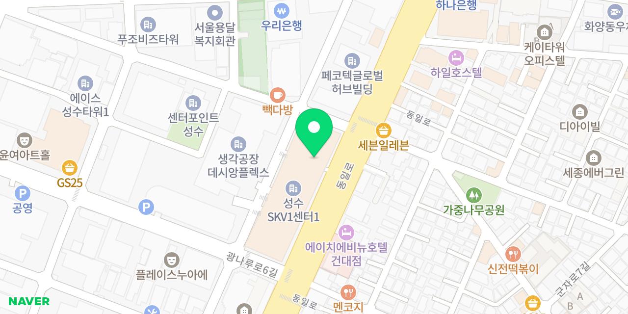 Map showing where Ogeunnae 7 Dakgalbi is