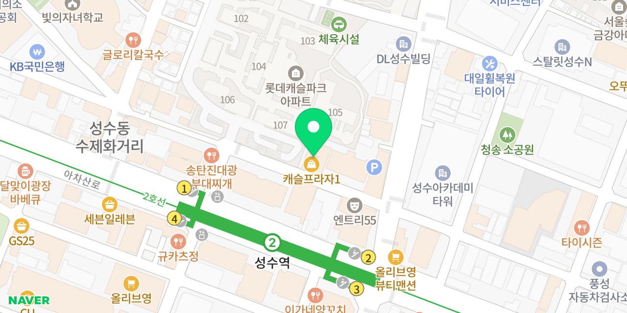 Map showing where Wipungdang Seongsu-jeom is